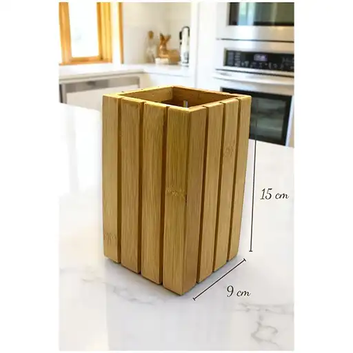 Bamboo Cutlery Holder