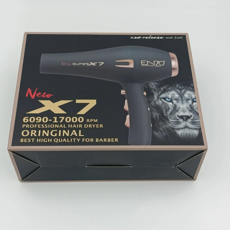 Professional hair dryer x7 enzo single and large