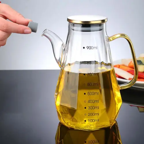 روغن-ریز-پیرکس-درب-استیل-گنجایش-900ml-کد-e1113-تک-و-عمده