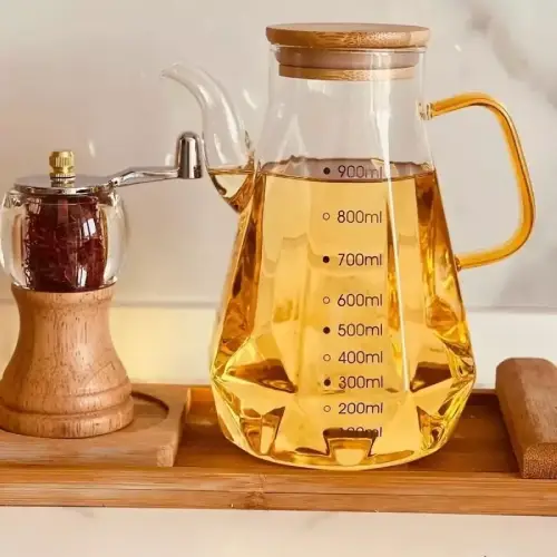 روغن-ریز-پیرکس-درب-استیل-گنجایش-900ml-کد-e1113-تک-و-عمده