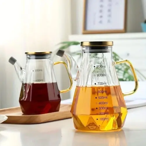 روغن ریز پیرکس درب استیل گنجایش 900ml کد E1113 تک و عمده