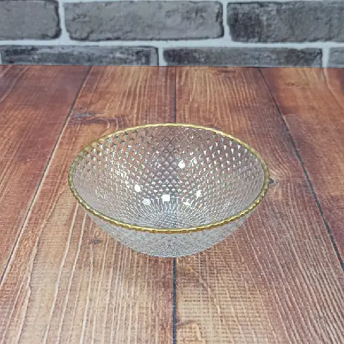 پخش کاسه ماست خوری پیکسل لب طلا کد E1130 تک و عمده