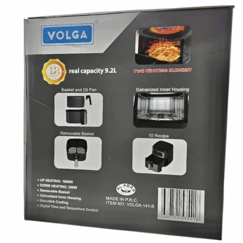  سرخ‌کن بدون روغن ولگا  مدل  VOLGA 141-Bتک و عمده کدP808
