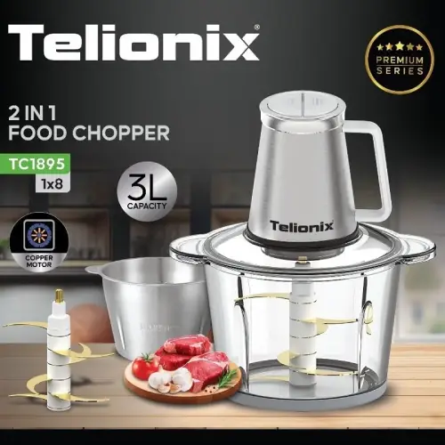 خردکن اورجینال 3 لیتر دو کاسه تلیونیکس مدل TC1895 کدab569