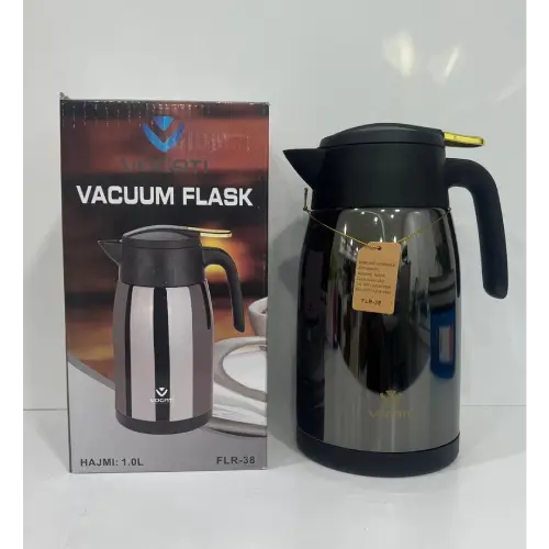 فلاسک استیل وگاتی اصل داخل شیشه مسی 1لیتری  کد AB768
