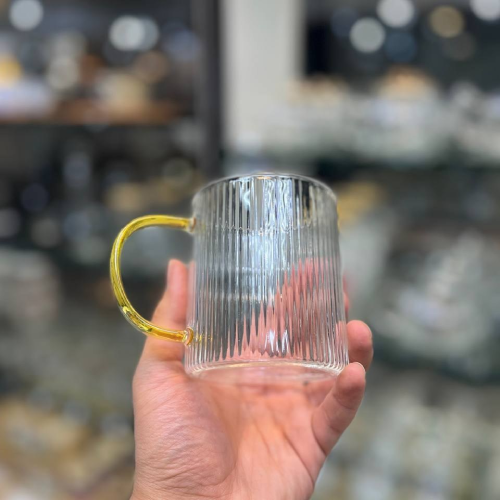شات 6 عددی دسته طلایی مدل شیار دار کد E1155 تک و عمده