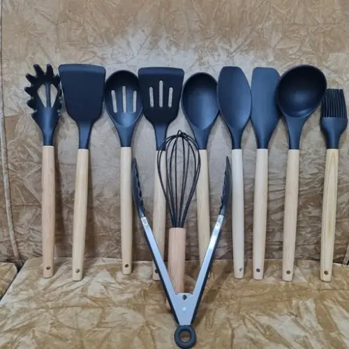 پخش-کفگیر-و-ملاقه-سیلیکونی-utensil-kitchen-کد-e1168-تک-و-عمده