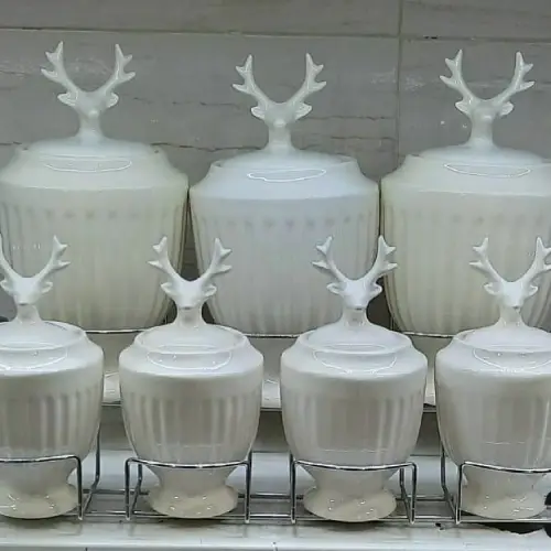 خرید پاسماوری سرامیکی ۷ پارچه گوزن تک و عمده کد B275