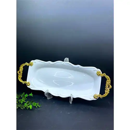 خرید رولت خوری دسته طلایی اماتیس سایز بزرگ تک و عمده کد L982