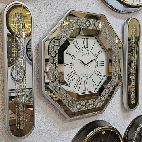 پخش ساعت دیواری ۸ ضلعی سه‌تکه شاین تک و عمده کد t1361