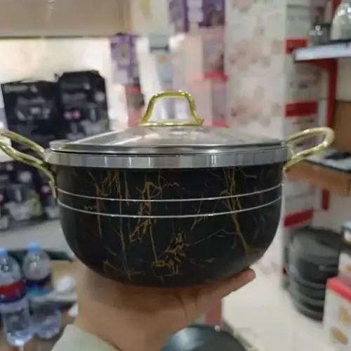 Set of 14 Marble Belina Pots - Code B314