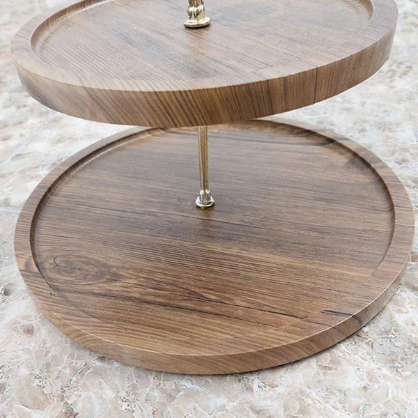 پخش شیرینی خوری چوبی 2 طبقه تک و عمده کدP828