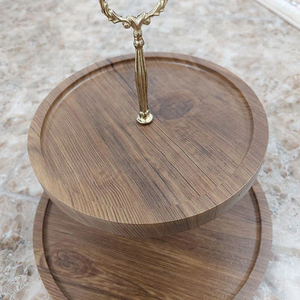 پخش شیرینی خوری چوبی 2 طبقه تک و عمده کدP828