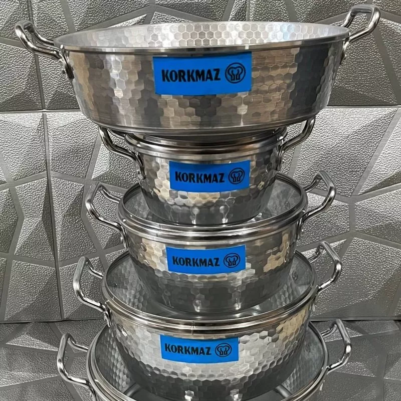 Krkmaz-hammered-pot-set-9-pieces-single-and-large-