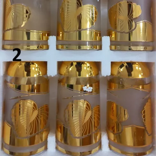 Gold-plated-foreign-syrup-glass-single-and-large-