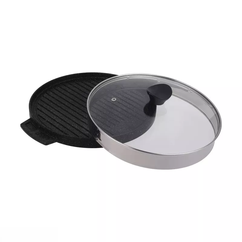 Cast-iron-model-grill-pan-cooker-size-28-single-and-large-