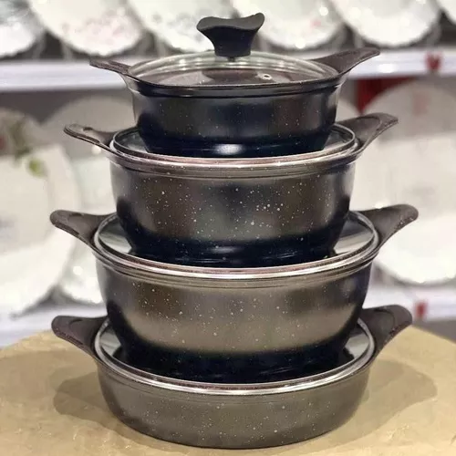 سرویس قابلمه چدن ۸ پارچه دیگ شف تک و عمده کدP841