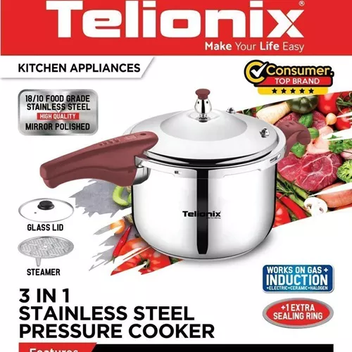 Pressure cooker-Telonix-brand-size-9-liter-single-and-large-