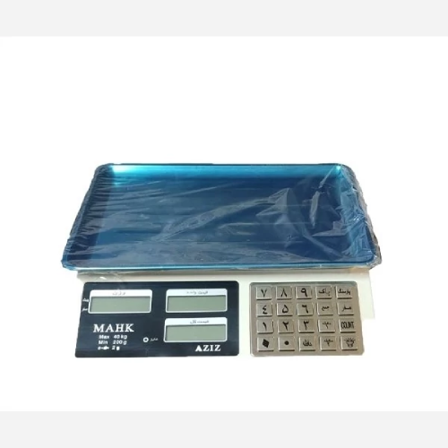 پخش ترازو 40 کیلویی قطعه شمار دکمه استیل محک تک و عمده کد Z1976