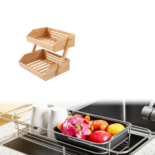 خرید استند بامبو کاربردی دو طبقه تک و عمده کد Z1979