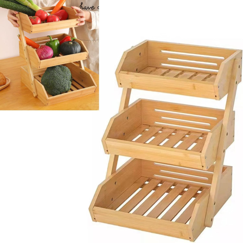 پخش استند بامبو سه طبقه کاربردی تک و عمده کد Z1982