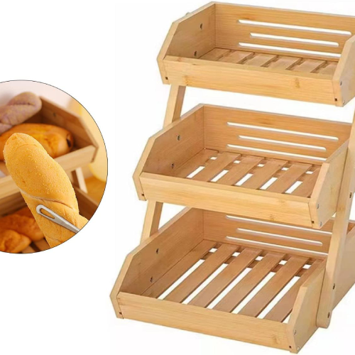 پخش استند بامبو سه طبقه کاربردی تک و عمده کد Z1982