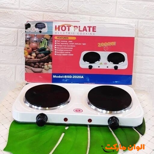 اجاق برقی دو شعله هات پلیت مدل مدل BSD-2020A   کد k001
