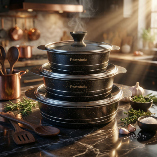 خرید ست ۳ تابه ماربل پرتو کالا  تک و عمده کد Z3147