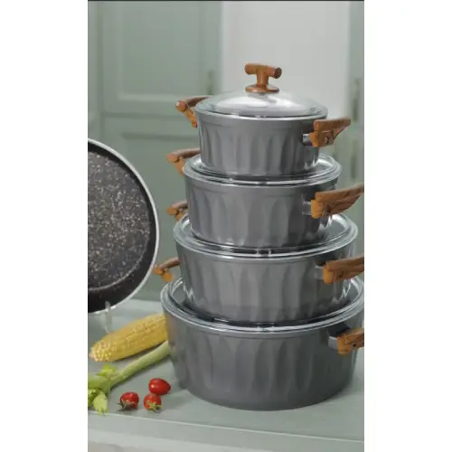 سرویس قابلمه ۱۱ پارچه اویز مدل الیپس کد E1229 تک و عمده