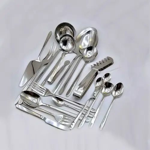 سرویس قاشق چنگال ۲۴ نفره 114تیکه مارک یونیک  کد E1231 تک و عمده