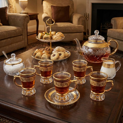 خرید سرویس چای خوری 6 نفره لورنزا تک و عمده کد Z3155