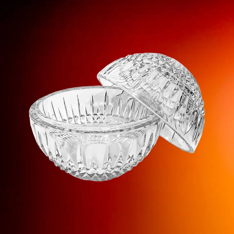  پخش جا دستمال  کروی شیشه ای طرح شیار تک و عمده کد Z2010