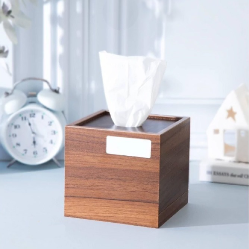 خرید جا دستمال رولی چوبی مدل مکعبی تک و عمده کد Z2011