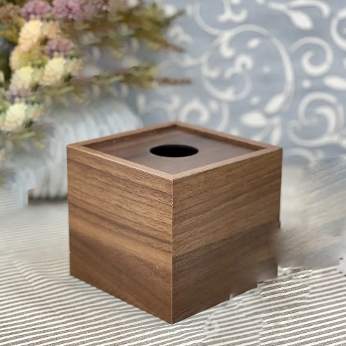 خرید جا دستمال رولی چوبی مدل مکعبی تک و عمده کد Z2011