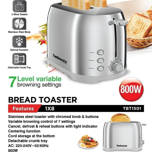 پخش توستر نان تلونیکس مدل 1501 تک و عمده کد Z2036