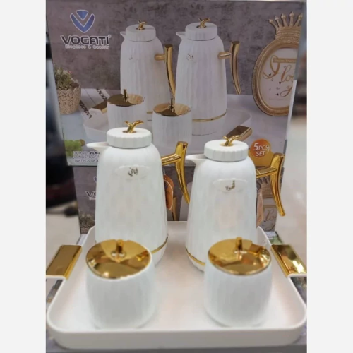 خرید ست فلاکس دوقلو همراه سینی و 2 قندان وگاتی تک و عمده کد Z2037