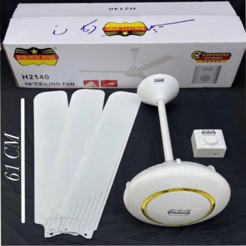 خرید پنکه سقفی رومانتیک مدل H2140 تک و عمده کد Z2045