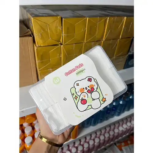 پخش عمده پد کتان طرح خرسی جعبه دار IVO تک و عمده کد L1029