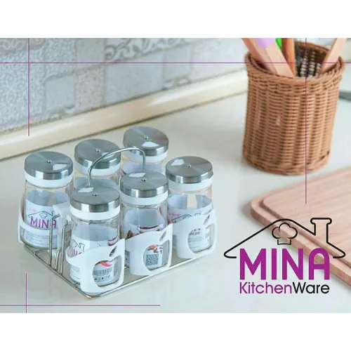 سرویس ادویه ۶تیکه رومیزی تک و عمده کد G5436