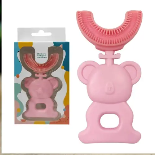 پخش مسواک کودک خرسی سیلیکونی کد k052
