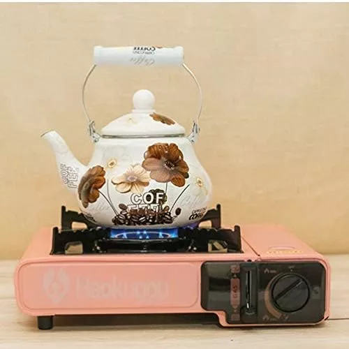 Unique and large enameled design kettle