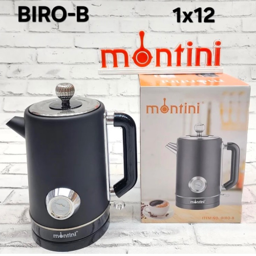 خرید کتری برقی 2 لیتر مونتینی مدل BIRO-W تک و عمده کد Z2073