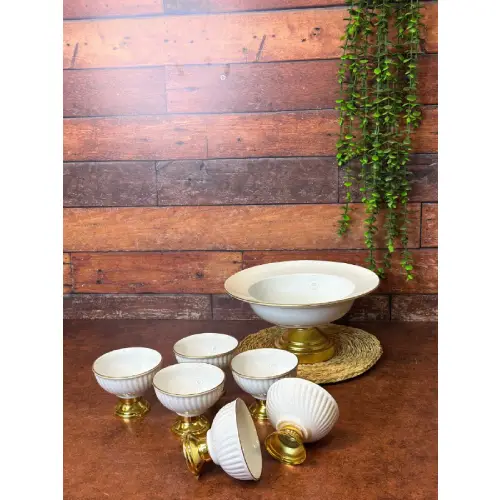 ست پذیرایی هفت پارچ لب طلا  کد E1275 تک و عمده