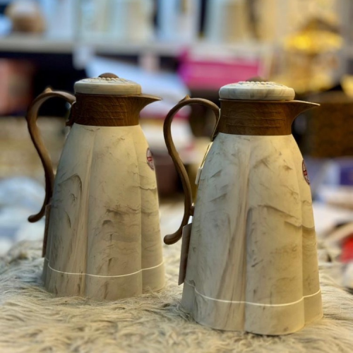 پخش ست فلاسک 1 لیتری خلیجی طرح سنگ مرمر تک و عمده کد Z2110