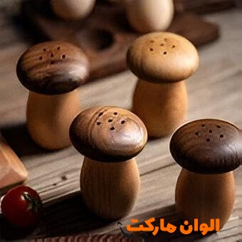 خرید نمکدان چوبی مدل قارچی تک و عمده کد Z2119