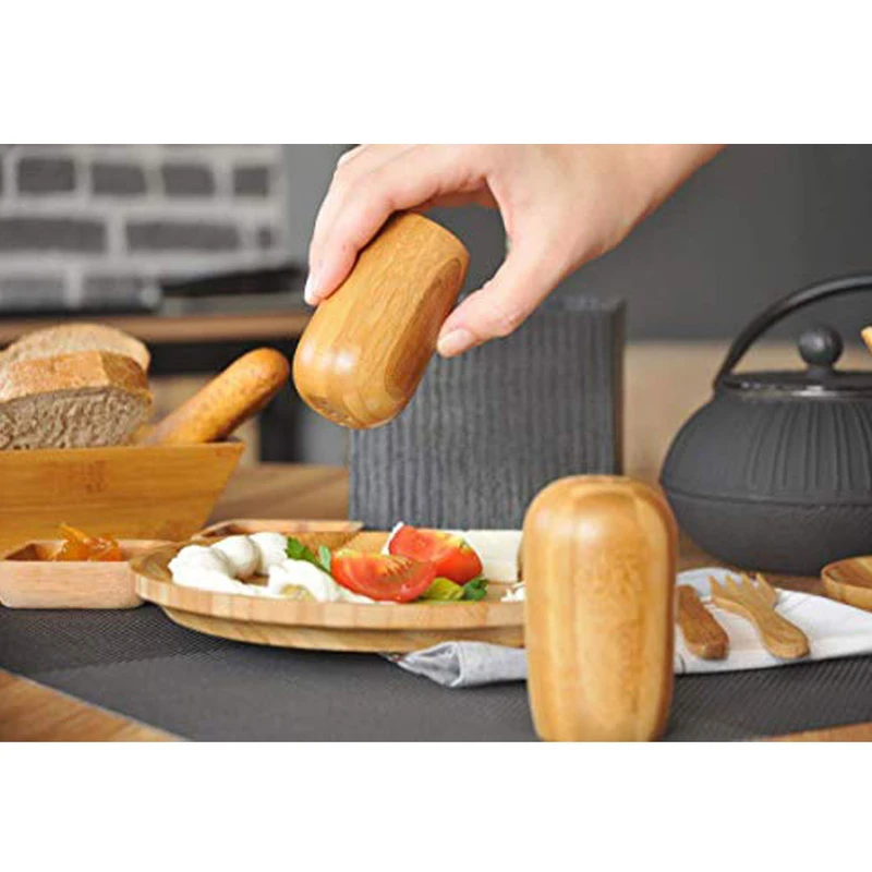 خرید ست نمک و فلفل پاش بامبو مدل BM187 تک و عمده کد Z2121