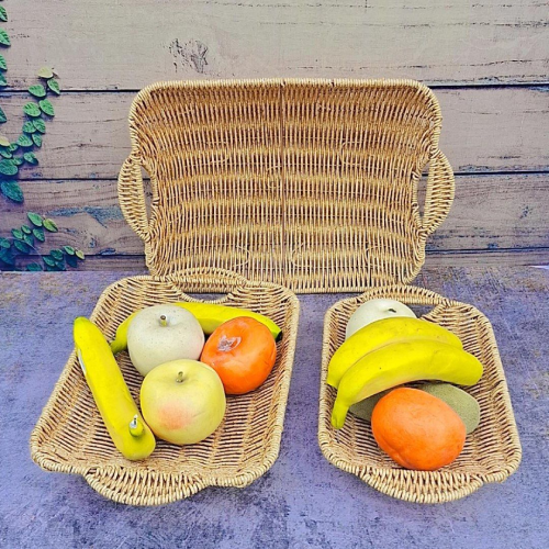 خرید سبد های ۳ تکه طرح حصیری مستطیل تک و عمده کد Z2125