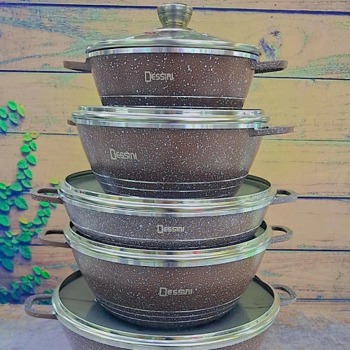 پخش سرویس قابلمه 10 پارچه چدن دسینی تک و عمده کد Z2142