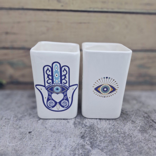 خرید بانکه چشم نظر سایز بزرگ طرح مربع تک و عمده کد Z2149