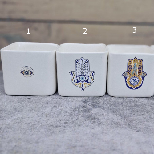 خرید بانکه چشم نظر سايز کوچک طرح مربع تک و عمده کد Z2153